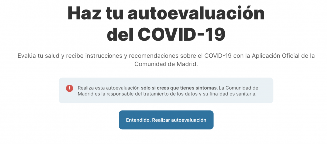 AsistenciaCovid19, una aplicación española para intentar controlar la pandemia del coronavirus.