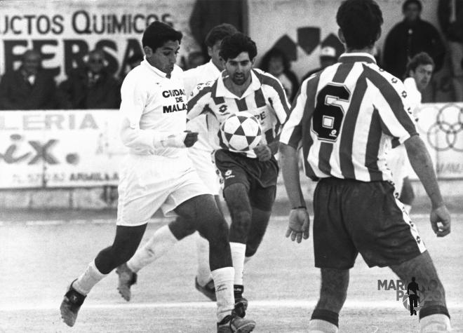 Basti, durante la temporada del ascenso a Segunda B 94/95 (Foto cedida por Mariano Pozo).