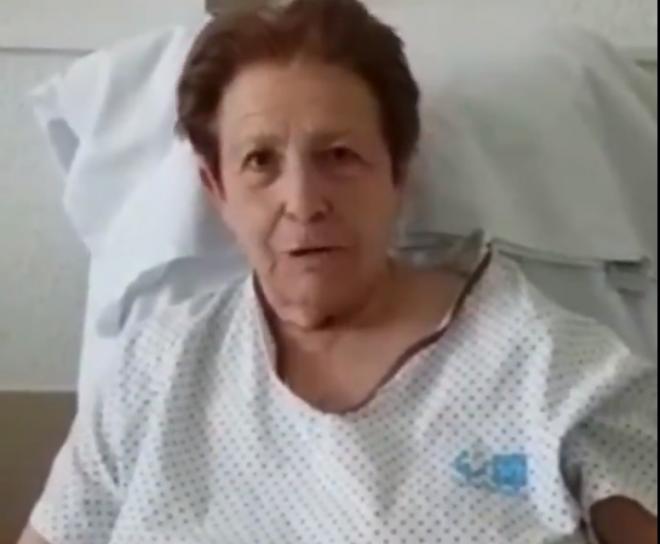 Carmen, de 75 años, tras superar el coronavirus.