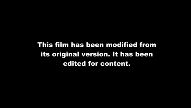 El aviso de Disney+ de que la cinta ha sido modificada (Foto: Disney+).