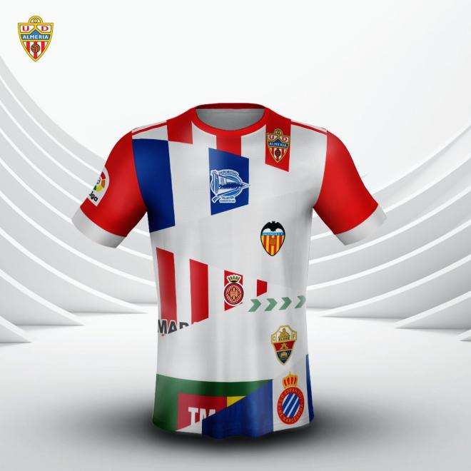 El Almería se viste con los colores del Valencia CF por el coronavirus. (Foto: UD Almería)