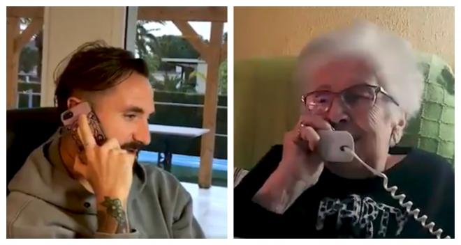Imagen de la conversación telefónica entre Cifu y Francisca, de Pizarra (Foto: Málaga CF).