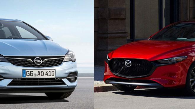 Opel Astra y Mazda 3