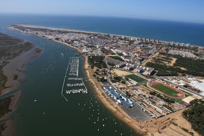 Vista aérea de Punta Umbría.