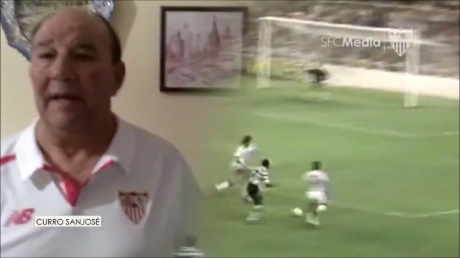 Curro San José, en el vídeo del Sevilla FC.