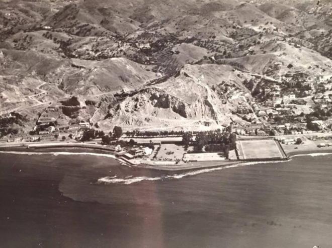 Imagen aérea del campo de los Baños del Carmen en los años 30 (Foto: Málaga CF).