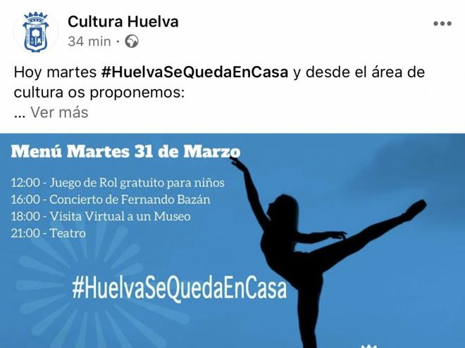 El Ayuntamiento de Huelva pone en marcha una iniciativa de ocio gracias la campaña 'Huelva se queda en casa'.