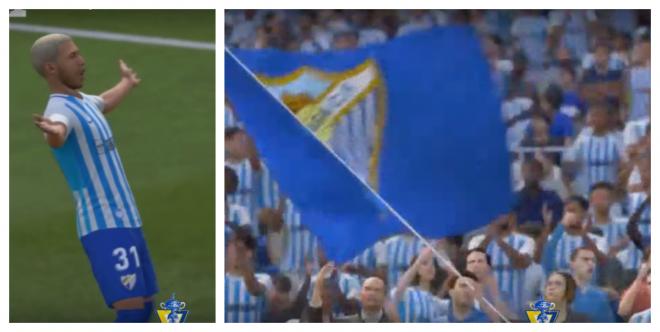 Imágenes del Málaga-Dépor de cuartos del Carranza de FIFA 20.