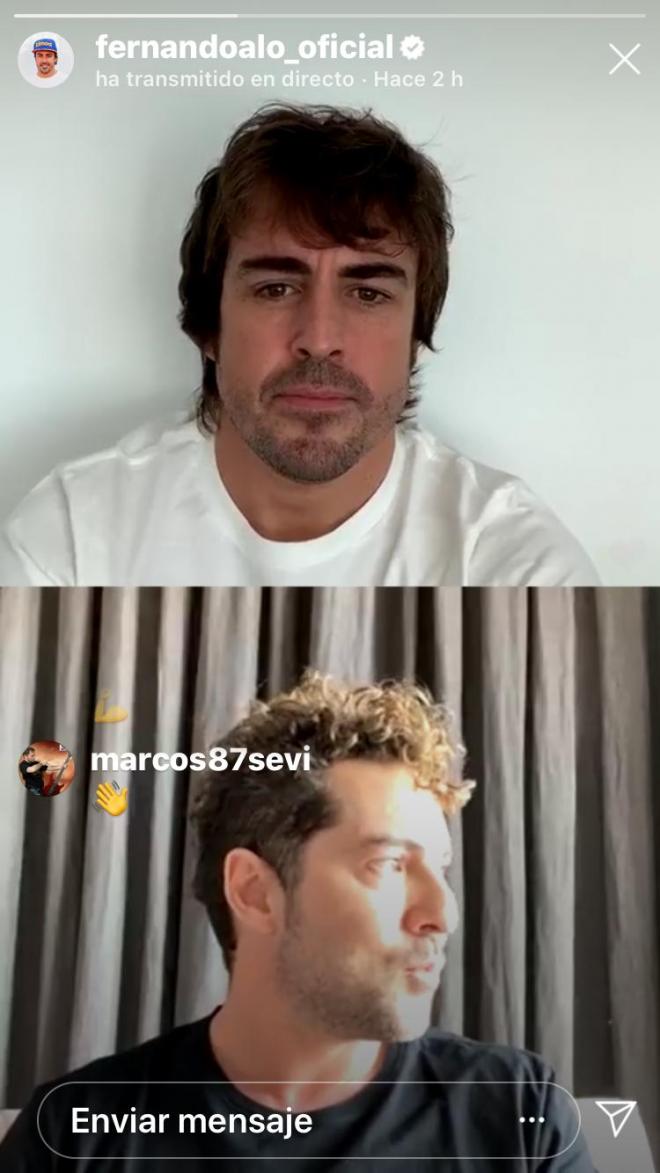 Directo entre Fernando Alonso y David Bisbal.