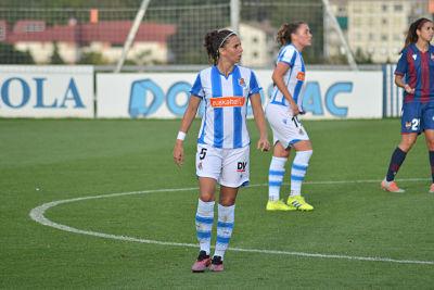 Maddi Torre, en un partido con la Real Sociedad (Foto: Real Sociedad).