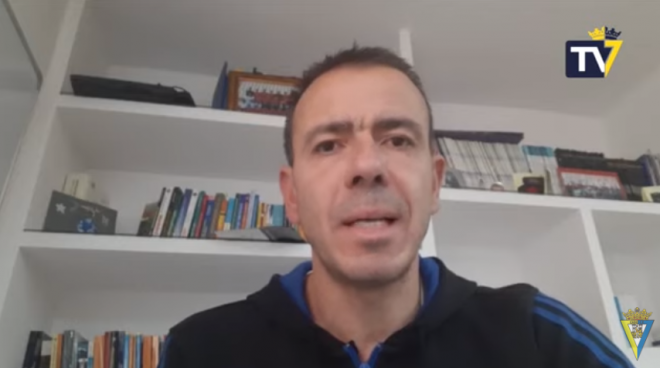 Miguel Ángel Campos analiza la tercera semana de confinamiento de los jugadores del Cádiz.