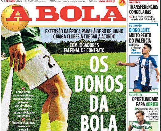 El diario A Bola asegura que el fichaje de Diogo Leite está casi cerrado.