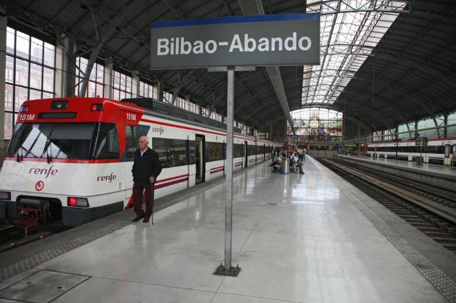 Estación de Abando, en Bilbao.