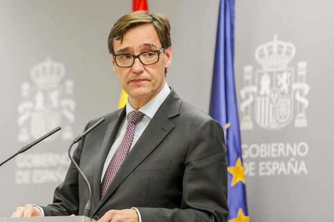 Salvador Illa, Ministro de Sanidad del Gobierno de España, en rueda de prensa.