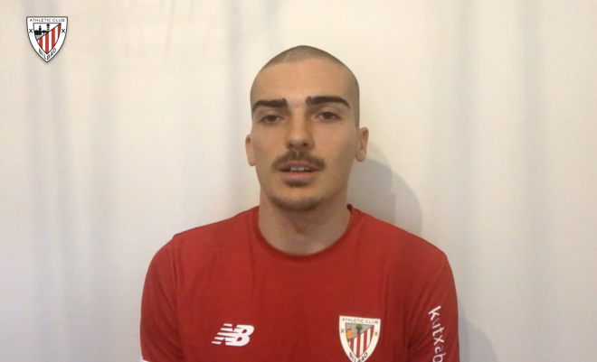 El jugador del Athletic, Íñigo Córdoba, habla sobre la final de la Copa del rey.