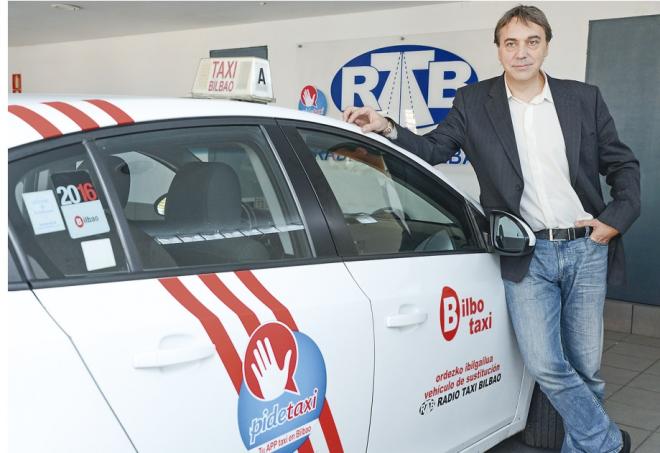 Iñaki Pardo, gerente de Radio Taxi Bilbao (Foto: Periódico Bilbao).