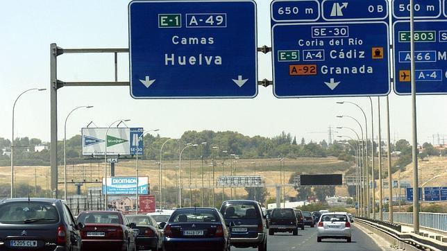 Autopista A-49 de Sevilla a Portugal.