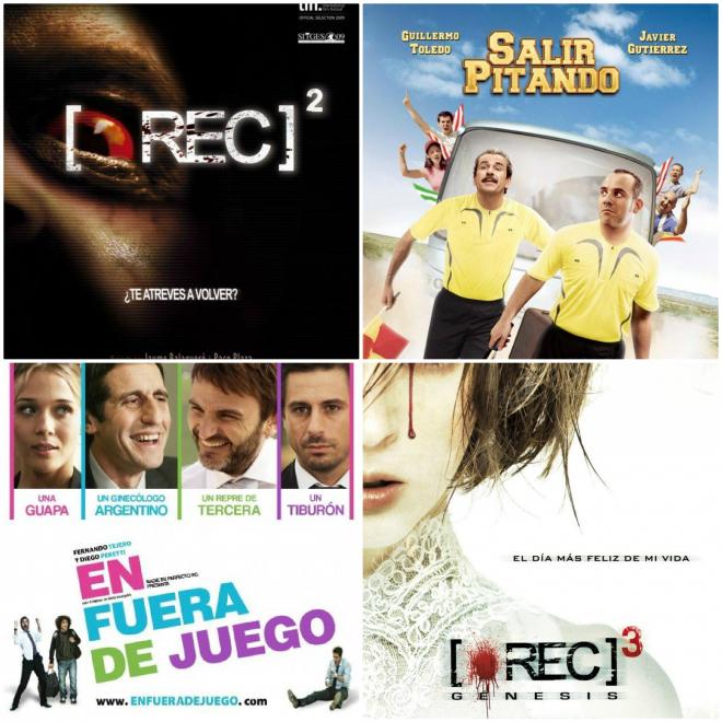 Diferentes películas donde aparece el Valencia CF.