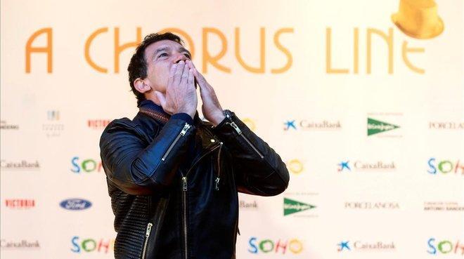 Antonio Banderas, en la presentación de 'A Chorus Line' (Foto: EFE).
