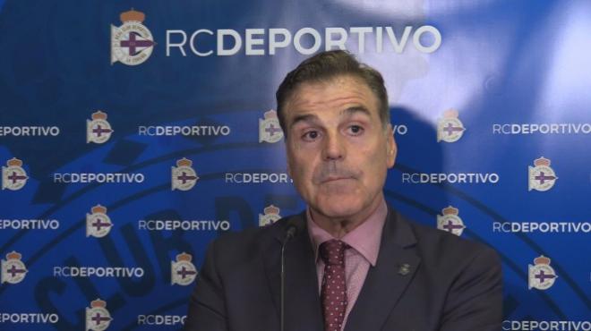 El presidente del Deportivo Fernando Vidal (Foto:RCD)