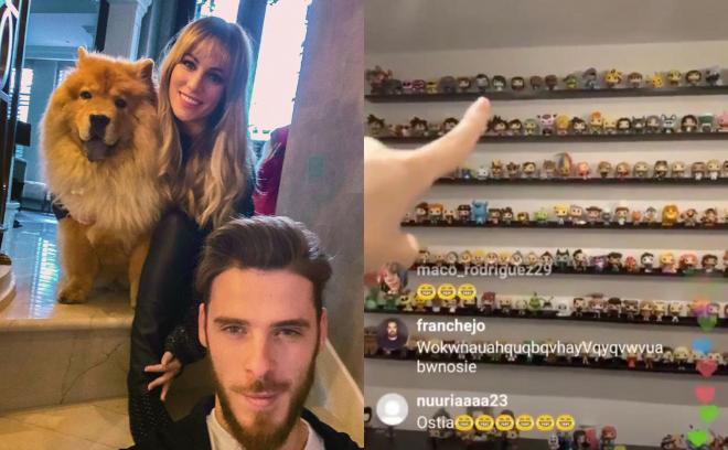 Colección de funkos de Edurne y David de Gea.