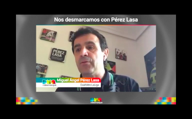 Miguel Ángel Pérez Lasa durante la entrevista con ElDesmarque Gipuzkoa.