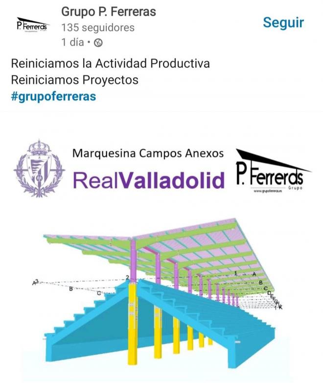 Proyecto y diseño de la cubierta de los Anexos al Nuevo Estadio José Zorrilla.