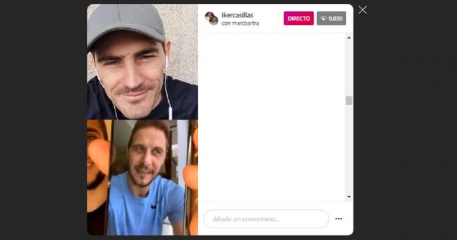 Casillas, Bartra y Joaquín, en Instagram.