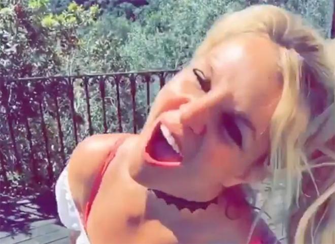 Britney, en su vídeo de Instagram.