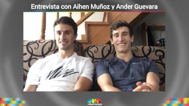 Ander Guevara y Aihen Muñoz, jugadores de la Real y compañeros de piso.