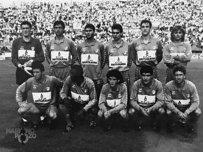Último partido de Liga de aquella temporada, ante el Tenerife. Once: Jaro, Álvarez, Toledano, Chesa, Ruiz, Chano, Antonio Mata, Usuriaga, Merino, Paquito y Esteban.