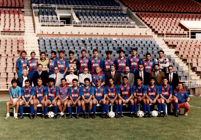 Plantilla del Levante en la temporada 89/90.