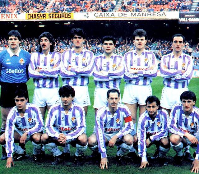 Once titular del Real Valladolid en 1990.