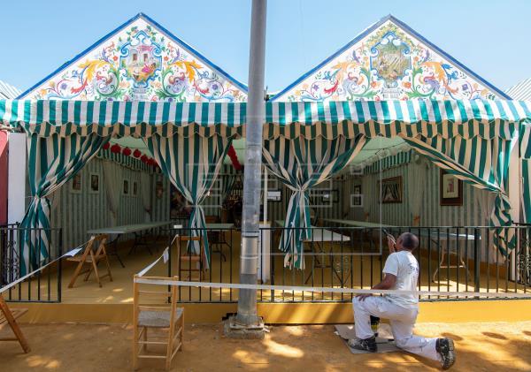 Imagen de casetas de la Feria.