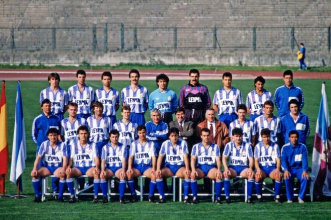 La plantilla del Deportivo en la temporada 1989-1990 (Foto:RCD)