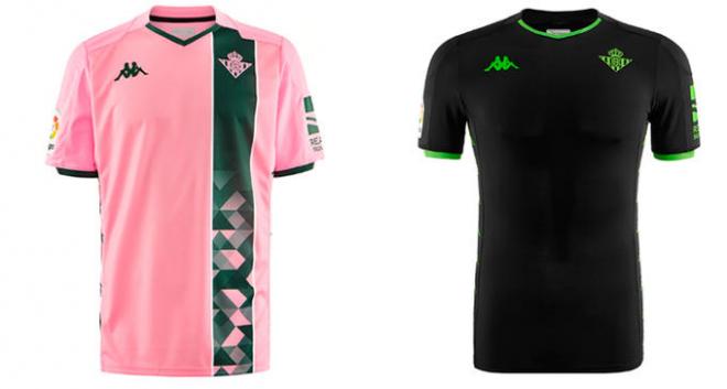 Camisetas rosa y negra de la temporada 19-20.
