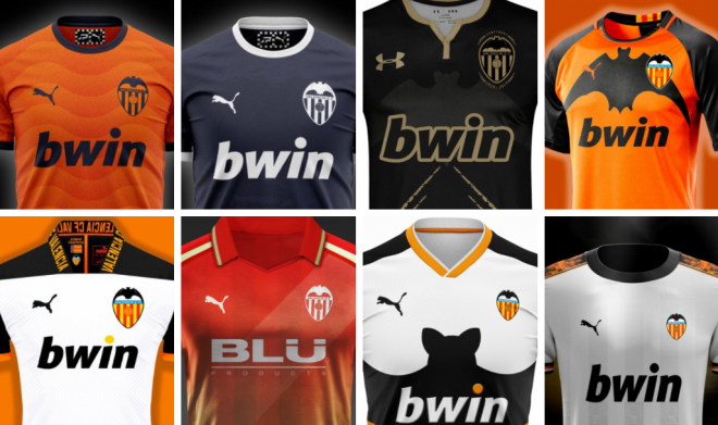 Camisetas del Valencia CF diseñadas por los aficionados.
