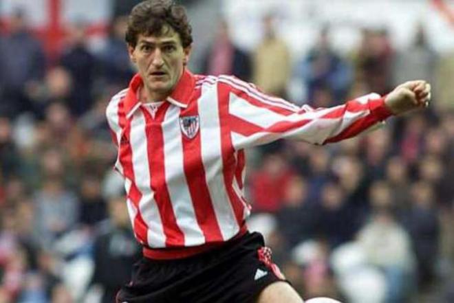 Mikel Lasa disputaba 64 partidos con la camiseta del Athletic Club de Bilbao.