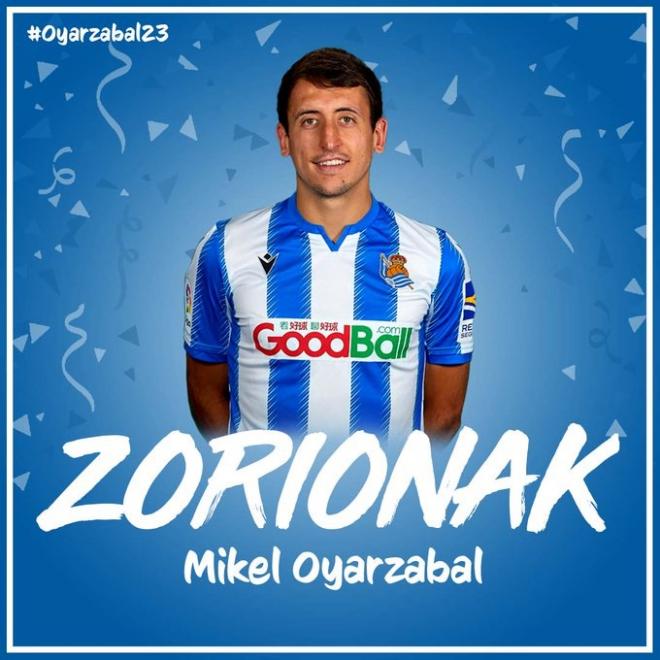Mikel Oyarzabal ha cumplido este martes 23 años en pleno confinamiento (Foto: Real Sociedad).