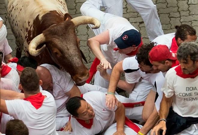 Encierro de San Fermín en 2019.