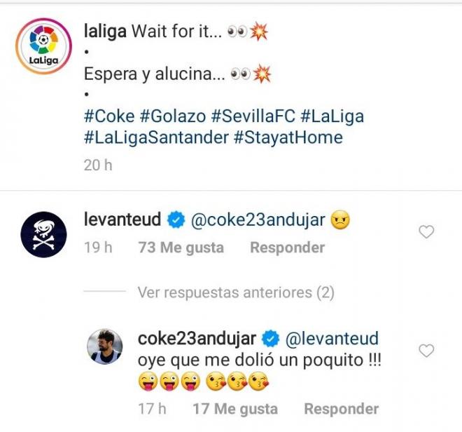 Comentarios al gol de Coke contra el Levante.