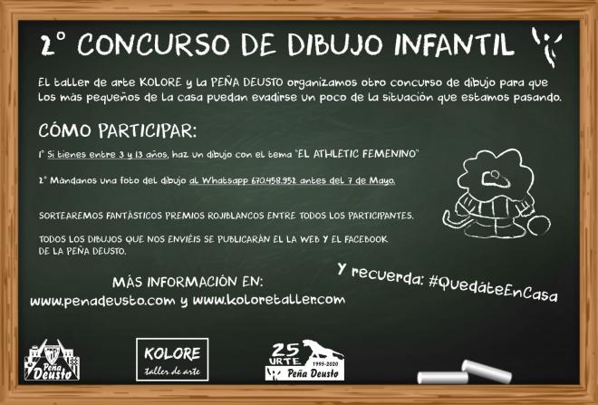 Así es el nuevo Concurso de Dibujo Infantil de la Peña Deusto del Athletic Club.