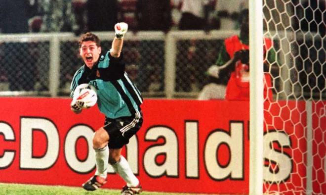 Casillas, durante el Mundial sub 20 de 1999.