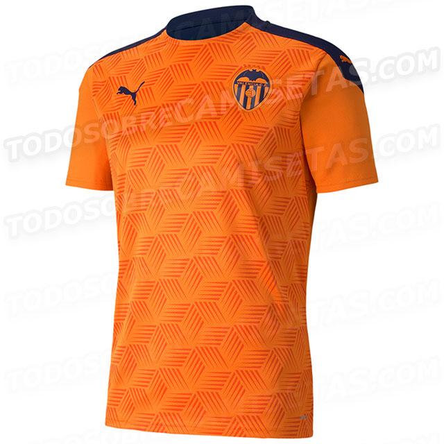 Camiseta visitante del Valencia CF para la temporada 2020-2021 (Foto: TodoSobreCamisetas).