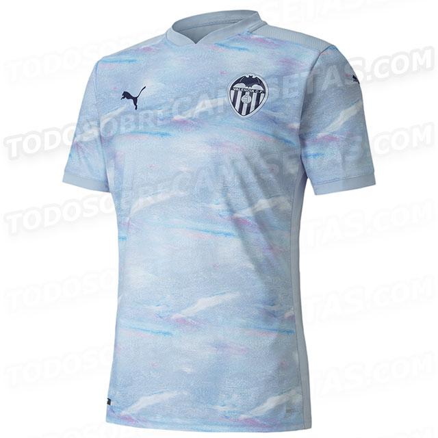 Tercera camiseta del Valencia CF para la temporada 2020-2021 (Foto: TodoSobreCamisetas).