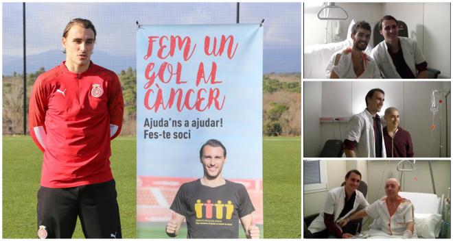 Ignasi Miquel, con la campaña 'Hacemos un gol al cáncer'.