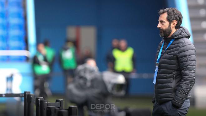 José González Dans, en Riazor (Foto: RC Deportivo).