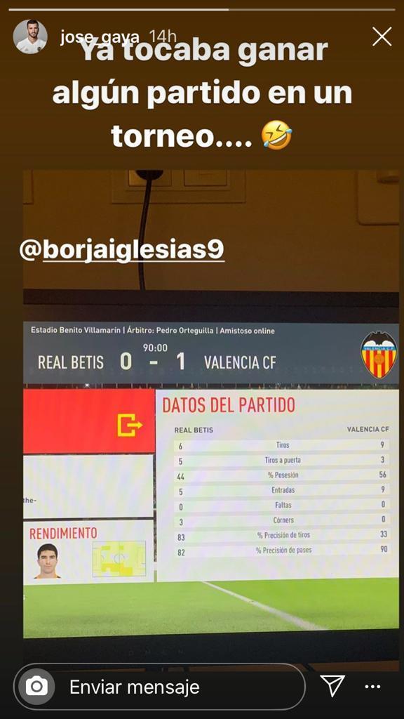 Gayà y su broma por las derrotas de Soler y Vallejo. (Foto: Instagram)
