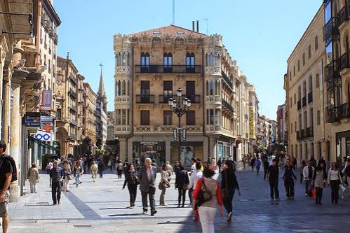 Imagen de una calle de Salamanca (Foto: La Tribuna de Salamanca).