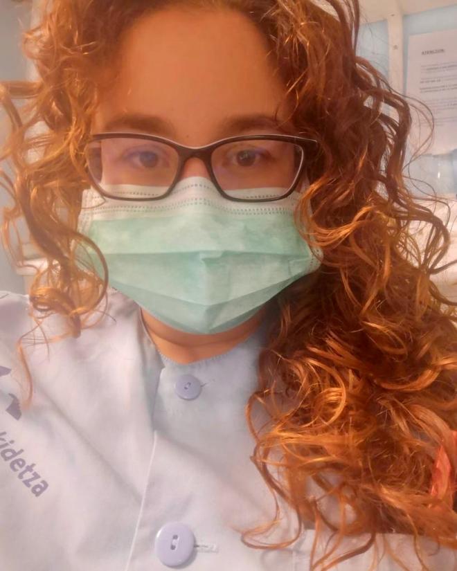 La enfermera Tania Aguayo escribe hoy en ElDesmarque Bizkaia.
